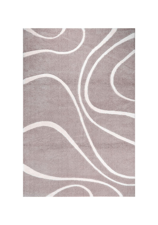 Soho 1218A Light Grey / White Modern Area Rug