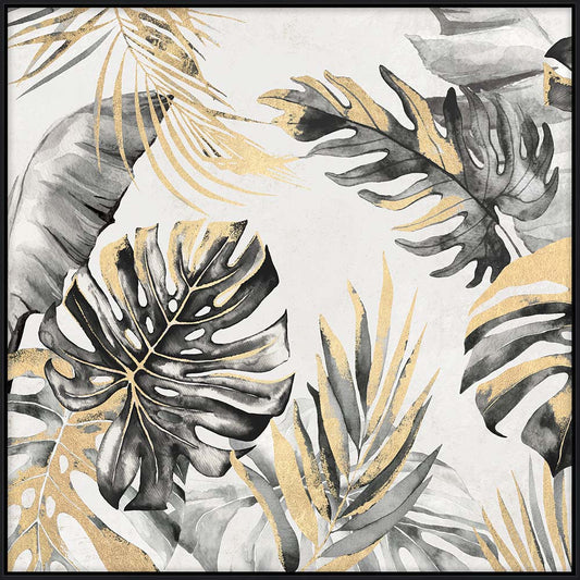 17464 Canvas Artwork Printing With Foil Finish Black Frame