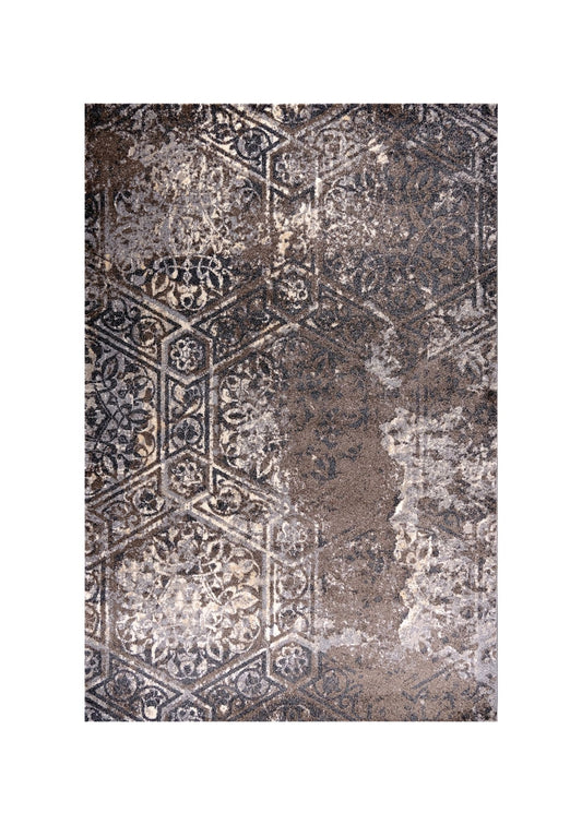 Tiger 9868A Dark Vizon / Dark Grey Modern Area Rug
