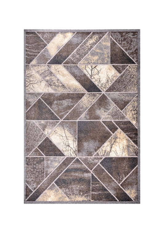 Tiger 9995A Grey / Dark Vizon Modern Area Rug