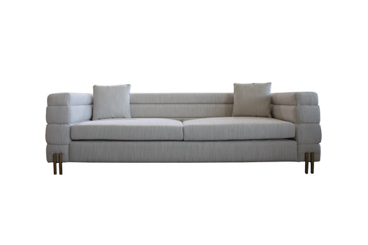 Loungelux Beige Fabric Contemporary Sofa Set