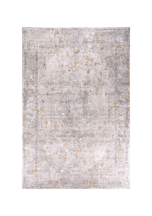 Rieka Ly117D Modern Area Rug Light Gray