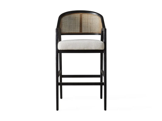 Emilia Barstool Rattan & Black Ash