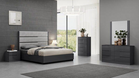 Lucy Modern Bedroom Suite Graphite
