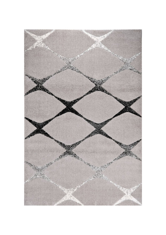 Soho 1242B Light Grey / Anthracite Modern Area Rug