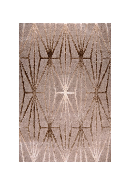 Soho 1256A Dark Vizon / Cream Modern Area Rug