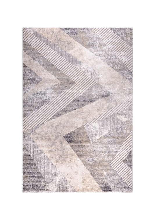 Tiger 5162A Cream / Medium Grey Modern Area Rug