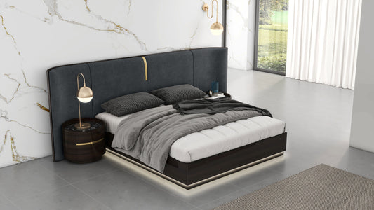 Stella Black Oak Bedroom Suite Queen Bed