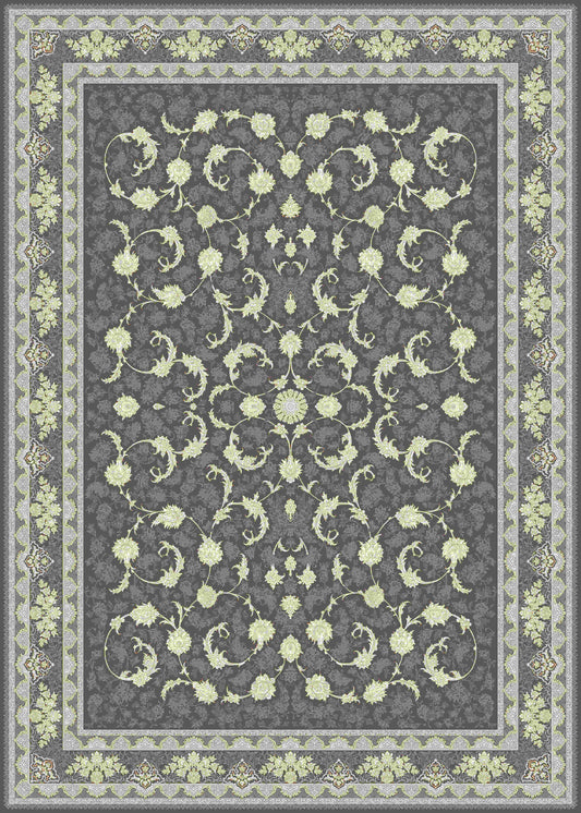 Mashad 806004 Traditional Persian Area Rug Coal