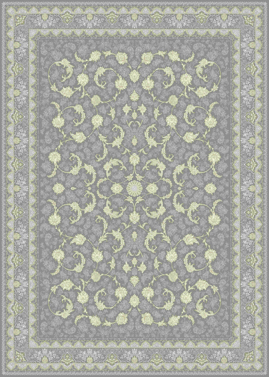 Mashad 806004 Traditional Persian Area Rug Grey