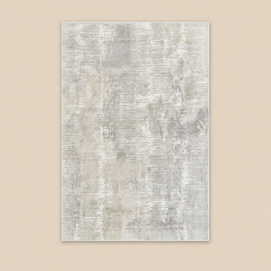 Anemon T015B Cream Silver Modern Area Rug