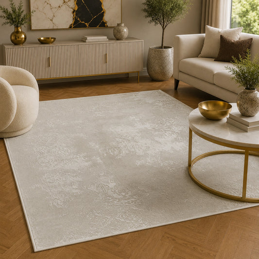 Anemon T020C Light Beige Cream Modern Area Rug