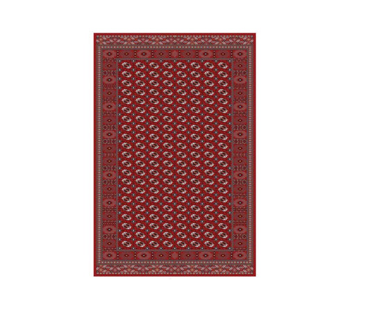 Mashad 722417 Traditional Persian Area Rug Red
