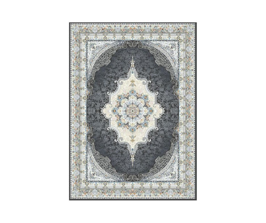 Mashad 723515 Traditional Persian Area Rug Coal