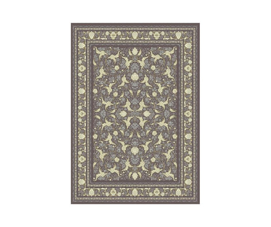 Mashad 722621 Traditional Persian Area Rug Coal