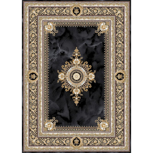 Negin 12120 Dolphin Blue traditional Persian Rug