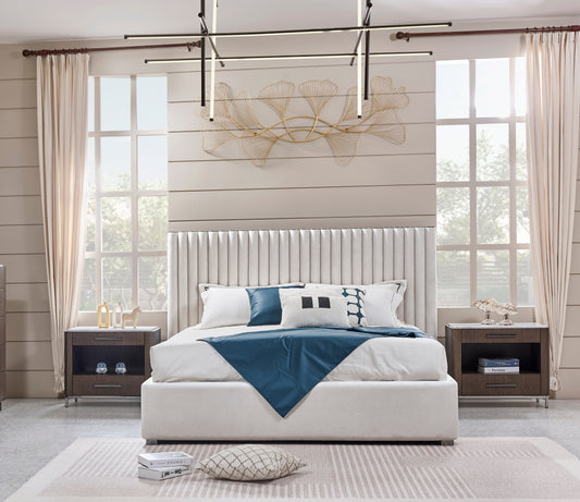 Riviera Modern Luxury Bedroom Suite Light Grey