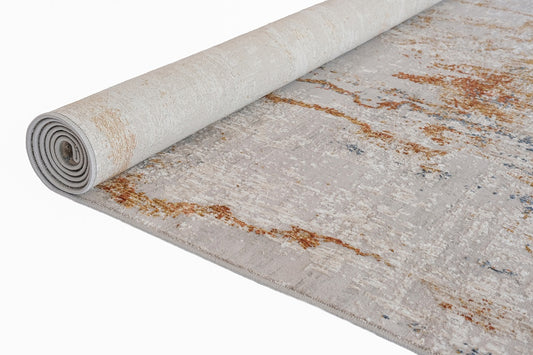 Rieka Ly114D Modern Area Rug Light Gray