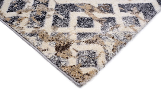 Tiger 9855A Light Grey / Beige Modern Area Rug