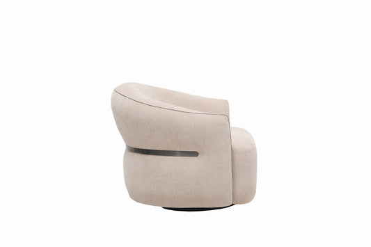Rest Fabric Modern Armchair Brown
