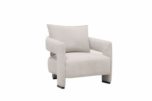 Ease Fabric Modern Armchair Grey