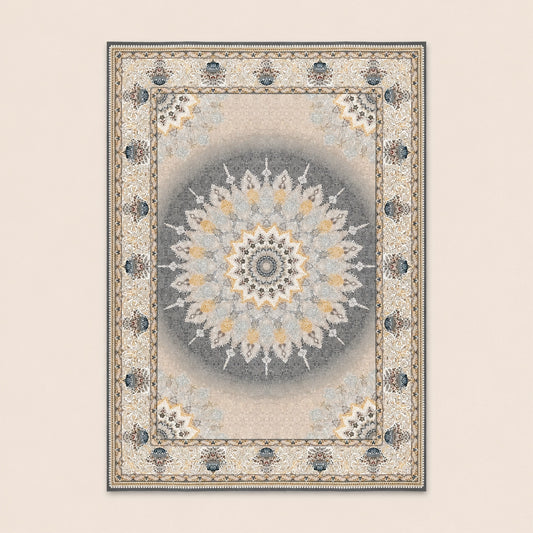 Dariush 1370 Traditional Persian Area Rug Silver