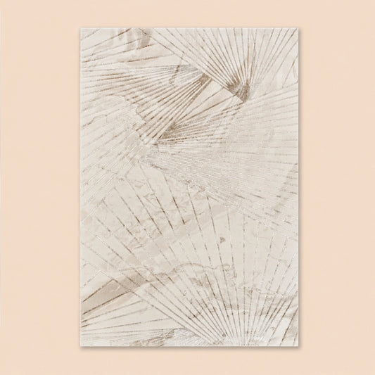 Elmaas T511A Cream V Beige Modern Area Rug