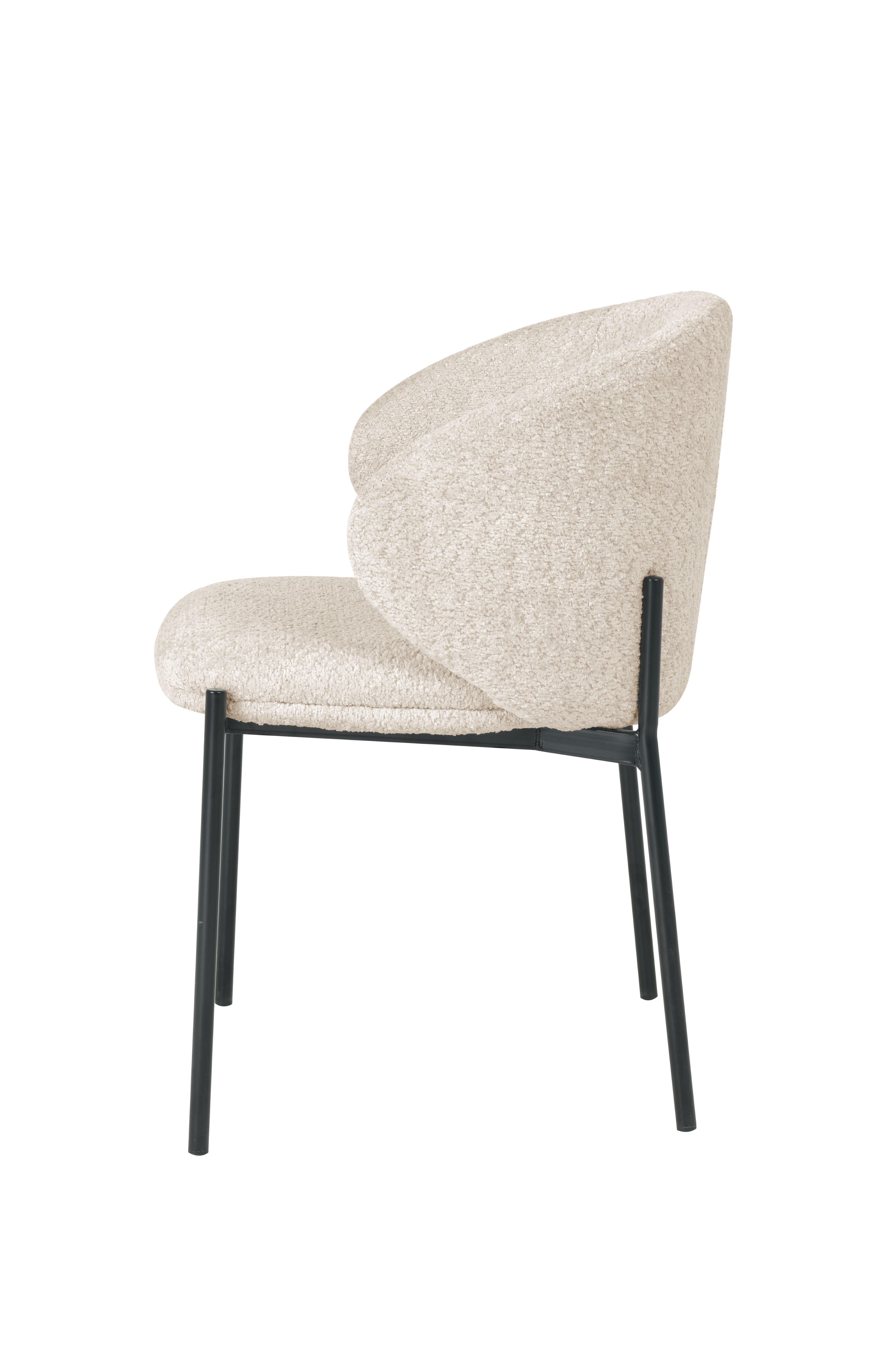 Mars Fabric Modern Upholstered Design Dining Chair Beige Mars Fabric Modern Upholstered Design Dining Chair Beige
