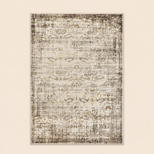 Marmaris T030A Dark Beige Cream Modern Area Rug