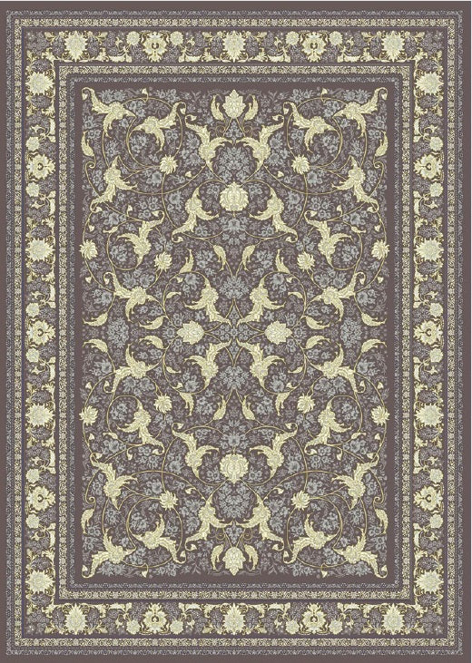Mashad 722621 Traditional Persian Area Rug Coal