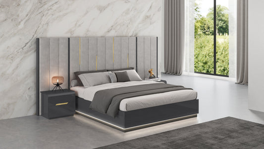 Liyana Modern Bedroom Suite Titanium Gold
