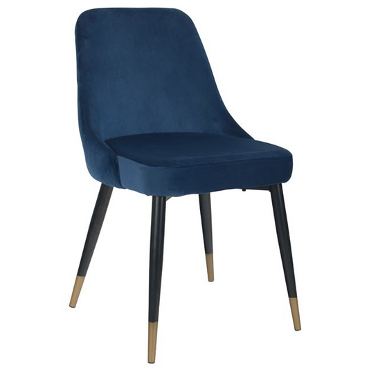 Charlotte Blue Velvet Armchair