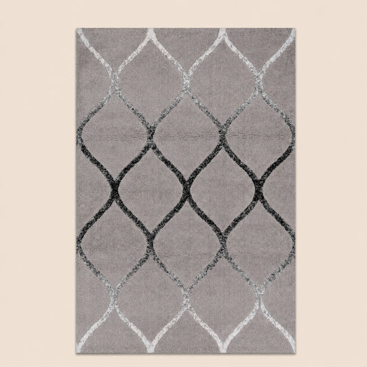 Soho 1220A Light Grey / Anthracite Modern Area Rug