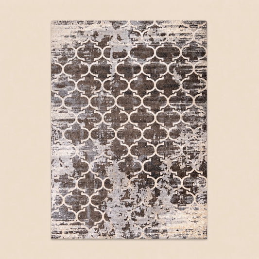 Tiger 3480B Dark Vizon / Light Grey Modern Area Rug