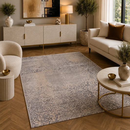 Tiger 9799A Light Grey / Beige Modern Area Rug