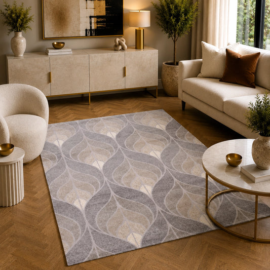 Tiger 9808A Grey / Beige Modern Area Rug