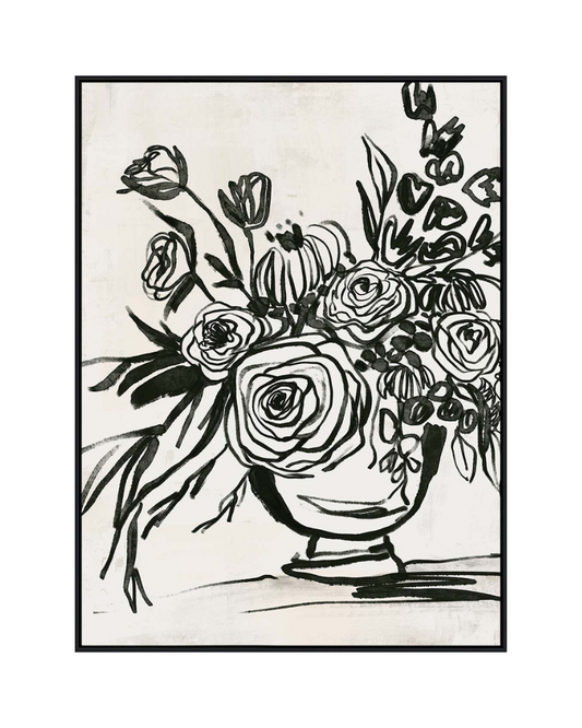 17460 Canvas Artwork Printed Black Frame