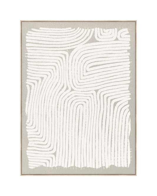 10352L Linen Artwork Hand Textured Light Nature Frame