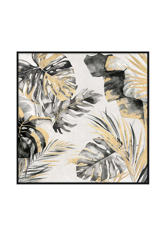 17464 Canvas Artwork Printing With Foil Finish Black Frame