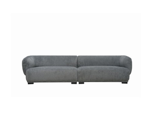 Emu Modern Dark Grey Fabric 4-Seater Sofa Lounge