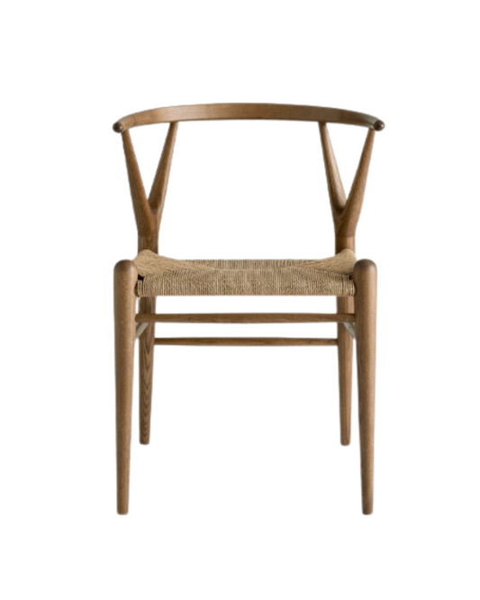 Claudia Wishbone Dining Chair Natural