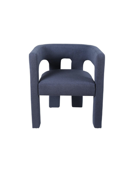 Cove Armchair in Blue Velvet