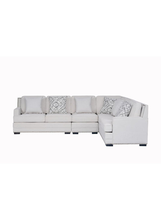 Wilson Cream Fabric Corner Modular Sofa