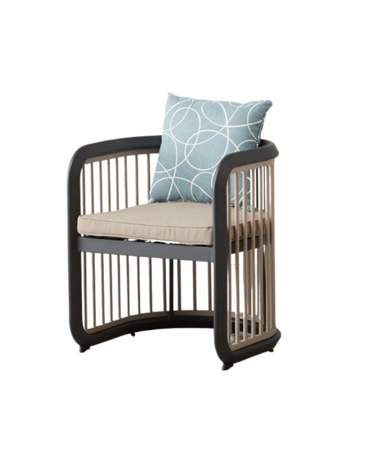 City Outdoor Dining Chair Dark Stain