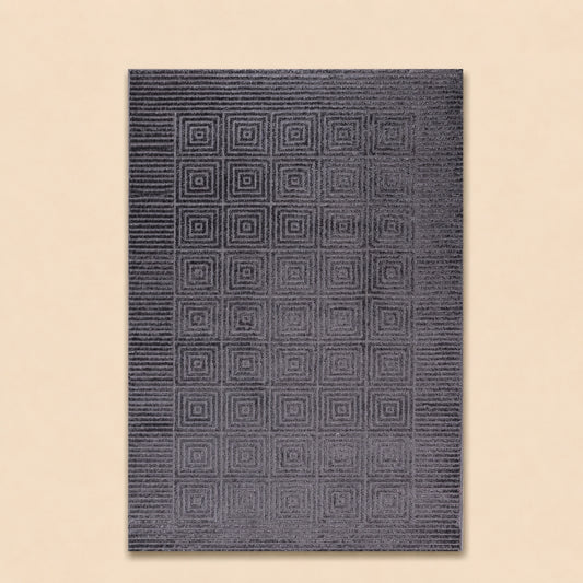 Lucca E646A Dark Grey Modern Area Rug