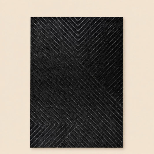 Venus E690B Anthracite Modern Area Rug
