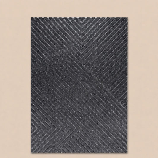 Venus E690B Dark Grey Modern Area Rug