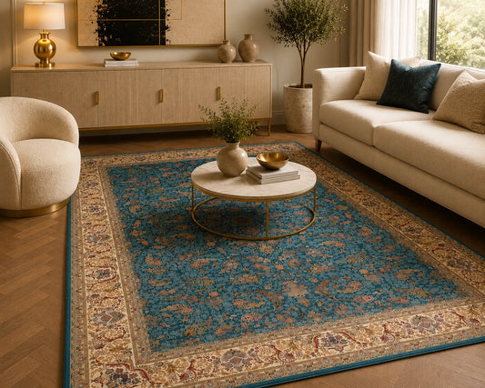 Zartosht 6600 Blue Persian Traditional Rug
