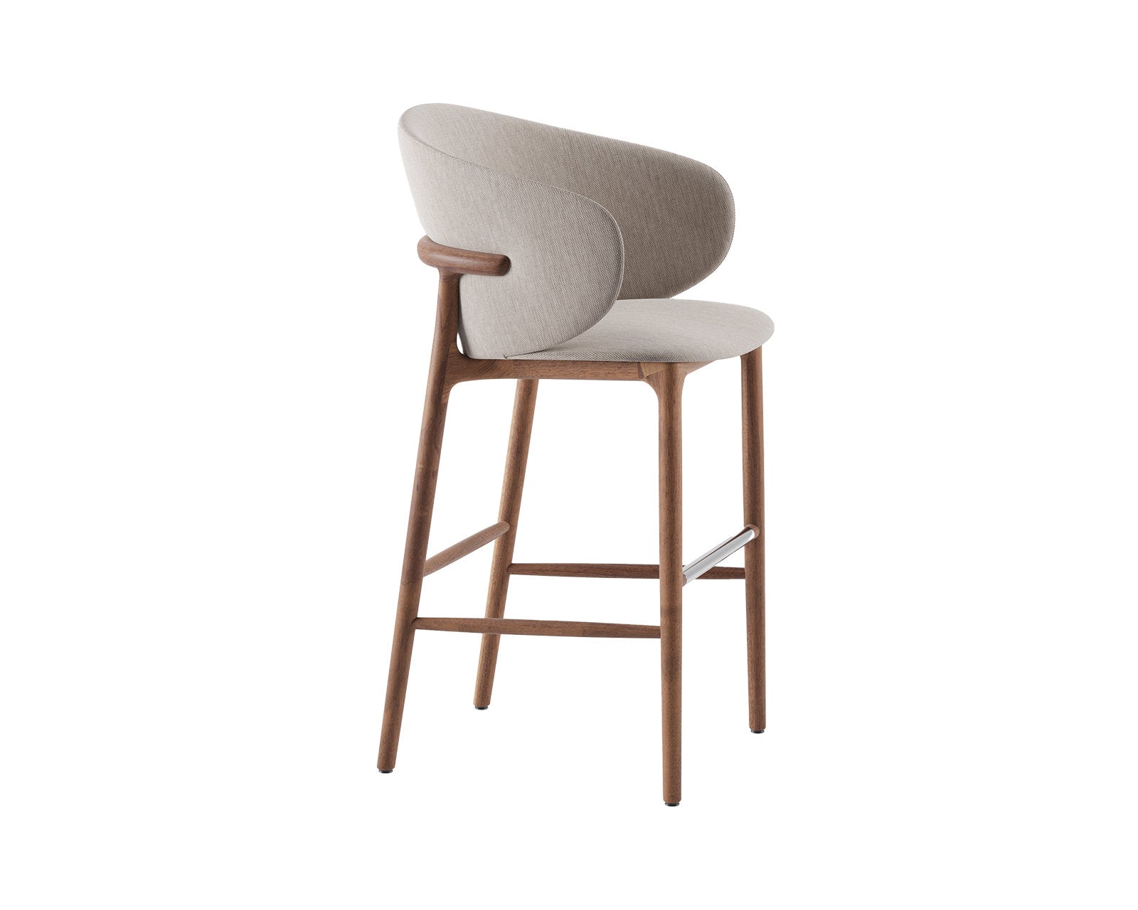 Samara Walnut Barstool Samara Walnut Barstool