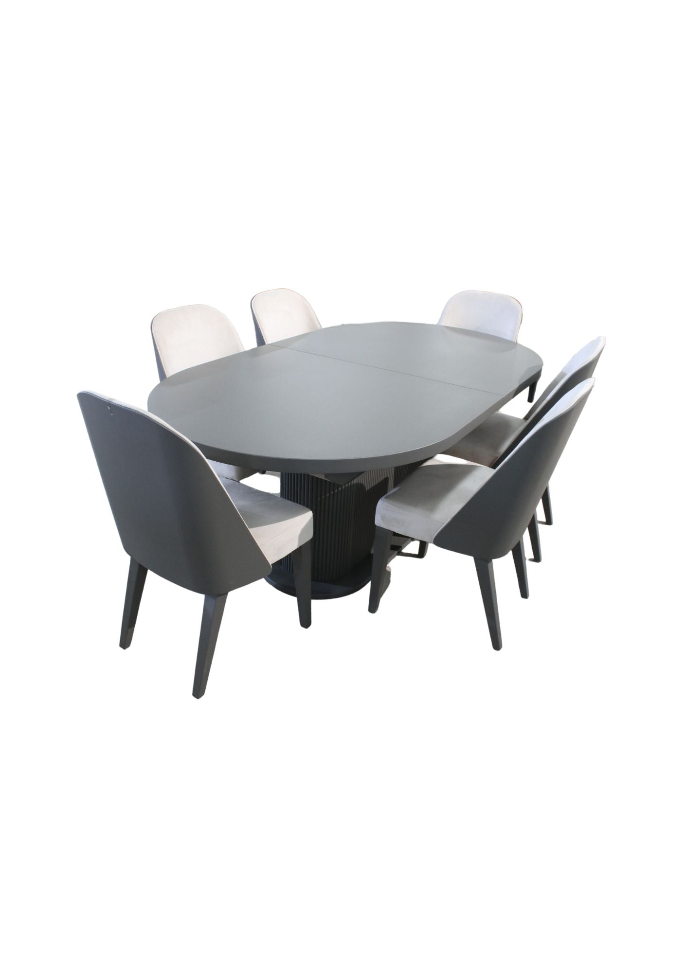 Monet Modern Luxury Dining Table Graphite Black